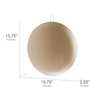 Rustic American Flag Dome Metal Sign - 15.5"